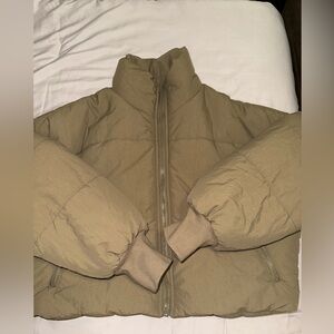 Olive Green Puffer Jacket